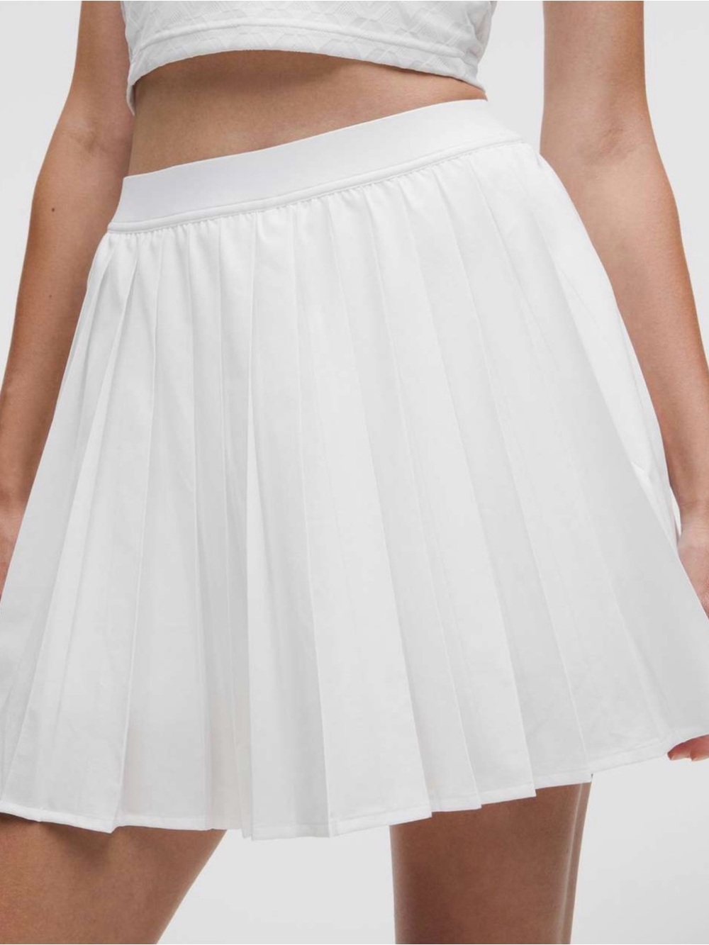 lululemon athletica High-Rise Pleated Tennis Skirt in White